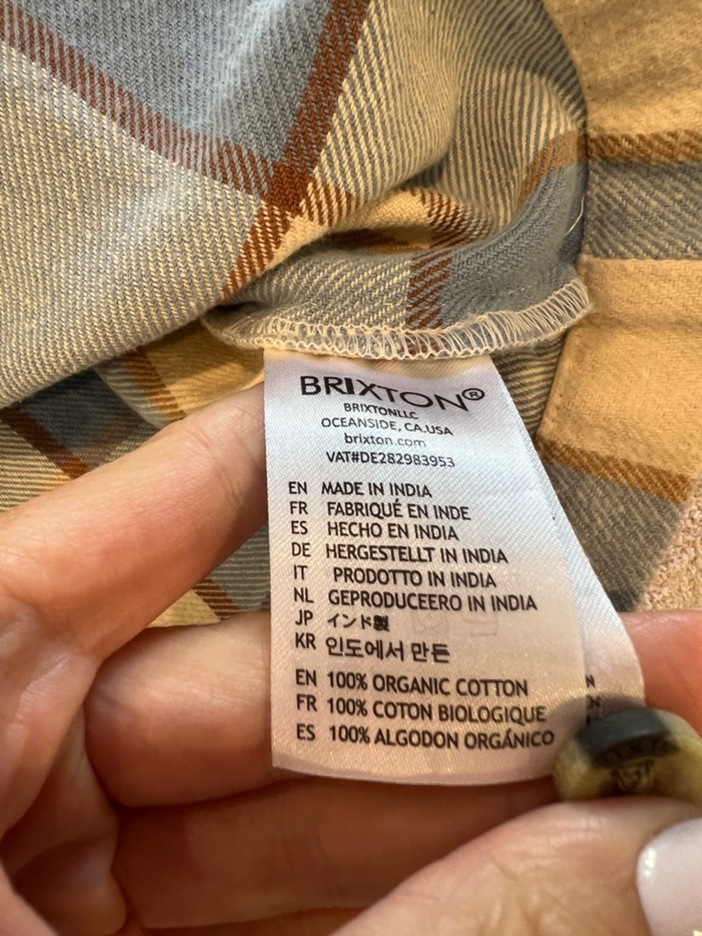 Brixton Flannel 100% Organic Cotton - Picture 5 of 5